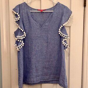 Lilly Pulitzer Astara Linen Top S